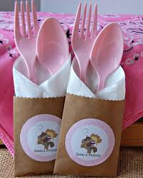 Cowgirl Party Silverware Forks And Spoons Western Flatware Party Decoration Party Tableware Cowgirl Party Horse Birthday Parties Party Napkins