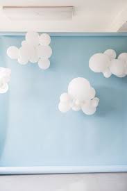 Theme Diy Birthday Decoration At Home Diy Cloud Balloons The House That Lars Built Diy Clouds Balloon Decorations Party Balloon Clouds