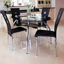 All You Need To Know About The Types Of Dining Space Black Glass Dining Table Glass Dining Table Set Round Dining Table Sets