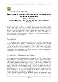 Or download business simulation computer game. Pdf Teaching Strategic Management By Business Simulation Games Roland Schmuck Academia Edu