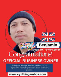 Congratulations and Welcome to the Team Benjamin.