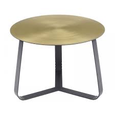 5 out of 5 stars. Shiny Brass Small Circular Coffee Table W Black Legs At Fusion Living