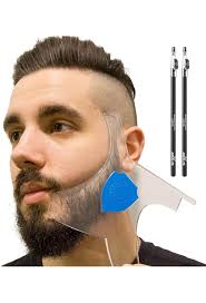 Healifty Goatee Shaving Template Shaping Edge Up Tool for Goatee Trimming  Lineup Beard Grooming Kit for Men One Size Fits All Self Cut Guide Use  Barber Supplies 2pcs : Buy Online at