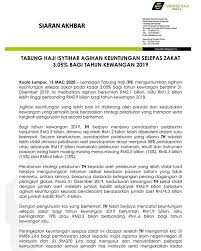 Tabung haji (th) ialah singkatan bagi lembaga tabung haji atau lth. Tabung Haji Umum Dividen Sebanyak 3 05 Peratus Untuk Tahun 2019