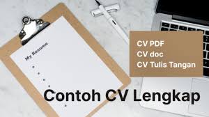Free cv taaruf docx download docx pdf welcome di situs ini kamu yang lagi butu. Contoh Cv Paling Lengkap Daftar Riwayat Hidup Tulis Tangan Cv Pdf Sampai Cv Doc Cakeresume