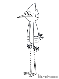 Free printable regular show rigby coloring pages for kids.cartoon network regular show coloring pages preschool.how to draw regular show characters. Mordecai Coloring Pages Mordecai Tattoo Regular Show