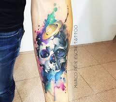 4:32pm 20151 january 23, 2015. Galaxy Skull Tattoo By Marco Pepe Photo 17841