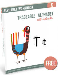 traceable letters with animals teach junkie