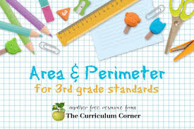 How to find area and perimeter: Area Perimeter The Curriculum Corner 123