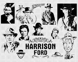 Harrison Ford Svg Famous People Indiana Jones Archaeology Celebrity Celebrity Silhouette Artist Artist Silhouette Celebrity Svg Celebrity Clipart Famo Silhouette Artist Indiana Jones Clip Art