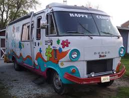 Image result for Blue 1970 Motor Home