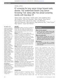 In the fall, as temperatures start to cool, the first day of the year that a frost day occurs is. Pdf Ct Screening For Lung Cancer Brings Forward Early Disease The Randomised Danish Lung Cancer Screening Trial Status After Five Annual Screening Rounds With Low Dose Ct