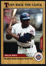 Summary stats news awards shop. Willie Mays 2020 Topps Now Turn Back The Clock 45 815 Mets Ebay