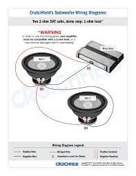 Wiring your dvc 4 ohm subwoofer 2 ohm parallel vs 8 ohm series wiring. Subwoofer Wiring Diagrams How To Wire Your Subs