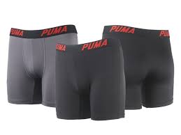 Puma 3 Pk Mens Boxer Briefs