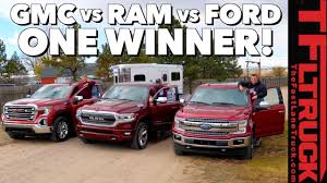 2019 Ford Vs Gmc Vs Ram Here Is The Most Efficient Towing Half Ton Truck In America