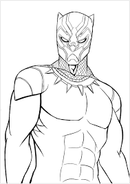 The first time he appeared in the marvel comic book fantastic four in 1966. Black Panther Coloring Page To Print And Color For Free Superhero Coloring Avengers Coloring Pages Avengers Coloring