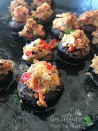 Cook mushrooms at 360º for 10 minutes. Surimi Seafood Stuffed Mushrooms