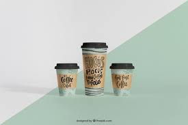 Download Decorative Mockup Of Three Coffee Cups For Free In 2020 Coffee Cup Design Coffee Cups Paper Coffee Cup