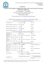 Pdf Estimation And Validation Of Highest Point Single Tooth Contact In Spur Gears Using Spreadsheet Application Equation 2 is true only if the tip diameter of the internal gear is bigger than the base circle spur gears using spreadsheet application