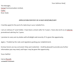 Writing a cover letter is essential when applying for jobs. How To Write Application Letter For Sales Girl Work In Nigeria With Samples Write Right