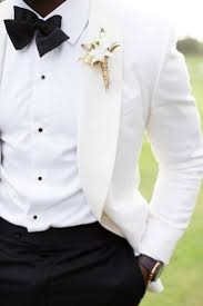 40 Most Inspiring Classic Black And White Wedding Ideas Elegantweddinginvites Com Blog White Tuxedo Wedding White Wedding Suit Wedding Suits