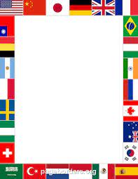 World Flags Border Clip Art Page Border And Vector Graphics Flags Of The World Borders For Paper World Flag