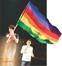 Tumblr is a place to express yourself, discover yourself, and bond over the stuff you love. Nobody S Perfect Kyuhyun Con La Bandera Gay Sabia Que Algun Dia