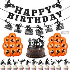 Maybe you would like to learn more about one of these? Buy Chalyna 84 Pieces Motorcycle Birthday Party Decorations Dirt Bike Birthday Party Supplies Include Motorcycle Banner Cupcake Topper Latex Balloons For Motocross Sports Themed Birthday Decor Online In Indonesia B08vrt5mp5