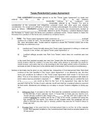 Prepare your notice to vacate in letter format, using an official letterhead whenever possible. Free Texas Residential Lease Agreement Pdf Word Do It Yourself Forms