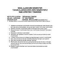 Soal no 27 menggunakan animasi fungsi stop digunakan untuk a. Contoh Soal Essay Animasi 3d Masnurul