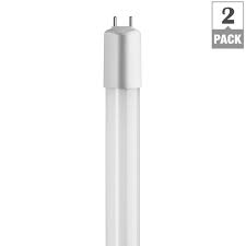 We stock a range of led bulbs featuring led gu10s, gls bulbs, decorative lighting, outdoor lighting & more from top brands; Toggled 48 In 16 Watt Linear T8 Led Tube Light Bulb Soft White 3000k Dimmable 2 Pack D416 30321 2 The Home Depot
