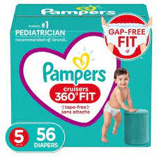These pampers® diapers provide up to 12 hours of protection, so your baby stays dry and comfortable. Pampers Cruisers 360 Diapers Super Pack Size 5 56ct Target