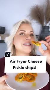 Cheese Pickle Chips: Air Fryer Recipe Delight
