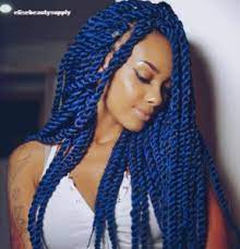 Urban Beauty Jumbo Blue Braids 3 Pack Braided Hairstyles Box Braids Styling Short Box Braids