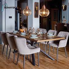 Add the 90s charm to your dining room with a cream colored marble dining table in an oval shape with a bulky mahogany wooden base. China Luxury Marble Dining Table Designs In Wood Set Furniture Decor China Dining Tables Dining Table Set