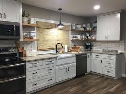 Farmhouse Kitchen Trendy Farmhouse Kitchen Trendy Kitchen Tile Open Shelving Kitchen Cabinets