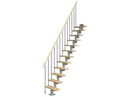 Mittelholmtreppe Pertura Spiros Gerade Mit Gelander 13 Steigungen 12 Stufen B 65 Cm Buch Leimholz Bei Hornbach Kaufen