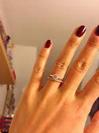 Show Me Your E Ring With Wedding Band Gap Weddingbee Wedding Bands Elegant Wedding Rings Wedding Rings Engagement