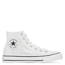 Black And White Chucks High Tops Chuck Taylor All Star Crochet High Top