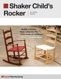 See more ideas about rocking chair plans rocking chair and diy furniture. Build With A Plan Shaker Child S Rocking Chair Popular Woodworking Magazine