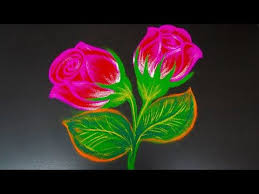 Simple Rose Rangoli Designs Without Dots Freehand Rose Kolam Easy Muggulu Designs Youtube In 2020 Rangoli Designs Simple Rose Simple Rangoli