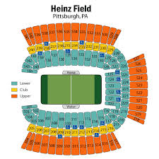 Breakdown Of The Heinz Field Seating Chart Pittsburgh Steelers