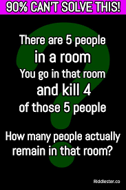 Add two and fewer there will be. There Are 5 People In A Room Riddle Answer Riddlester