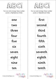 Listening for the numbers one to ten. Writing Ordinal Numbers To 10