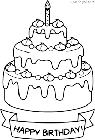 Initially, cake is a term used to refer to traditional or oriental snacks. Chocolate Birthday Cake Coloring Page Coloringall