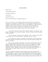 Cover Letter International Sales Manager