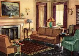 Home Interiors Illustration Interiors Illustration Hauptinnenraumabbildung Illustration D Inter In 2020 1920s Home Decor 1920s Interior Design Retro Home Decor