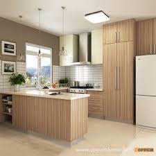 Op16 M01 Modern Wood Grain Matte Melamine And Hpl Kitchen Cabinet Modern Kitchen Cabinet Design Laminate Kitchen Cabinets Modern Kitchen Cupboards