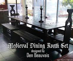 It was generally a room close to the great hall and was traditionally the place from which the yeoman of the buttery served beer and candles to those lower members of the household not entitled to drink wine. How To Build A Medieval Dining Room Set Medieval Home Decor Dining Room Decor Dining Furniture Makeover